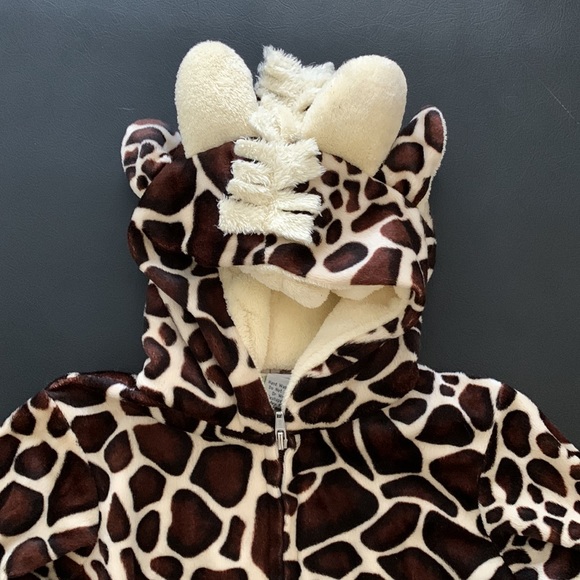 GIRAFFE PLUSH ONSIE HALLOWEEN COSTUME SLEEPER ZIP UP 18M-2T - Picture 8 of 13